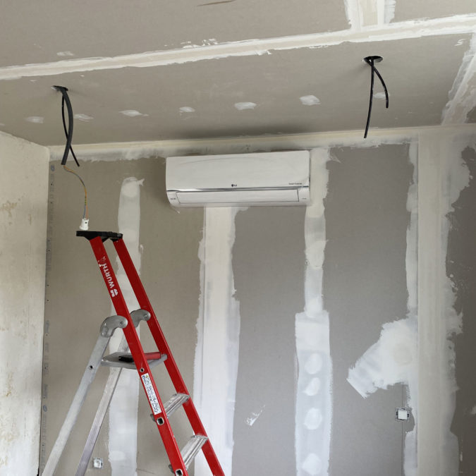 Pose d’une climatisation r&eacute;versible &agrave; Butten Molsheim 2
