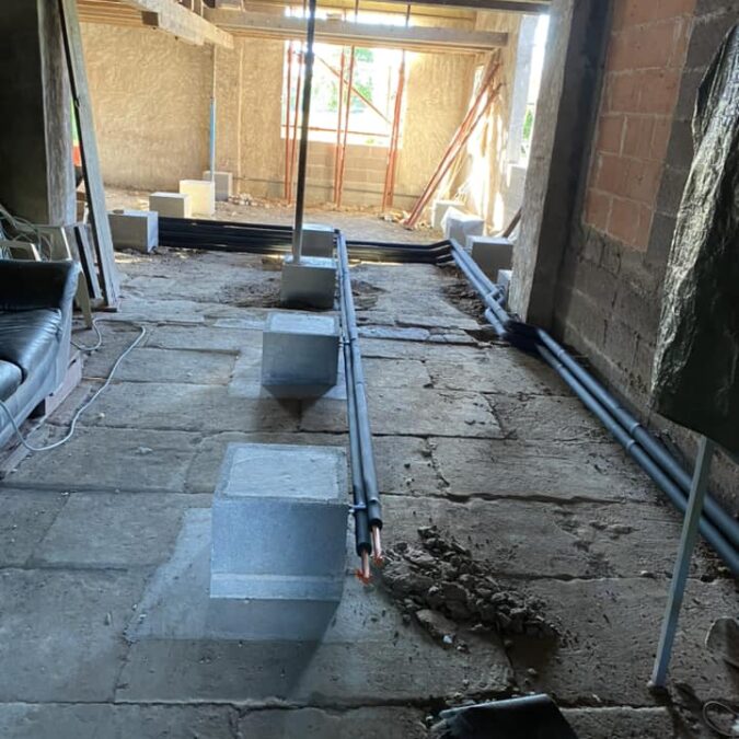 Pose d&rsquo;un tubage double parois isol&eacute; pour une future chaudi&egrave;re bois &agrave; Adamswiller Sarreguemines 10