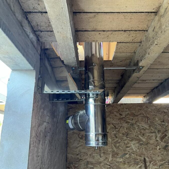 Pose d&rsquo;un tubage double parois isol&eacute; pour une future chaudi&egrave;re bois &agrave; Adamswiller Behren-l&egrave;s-Forbach 7