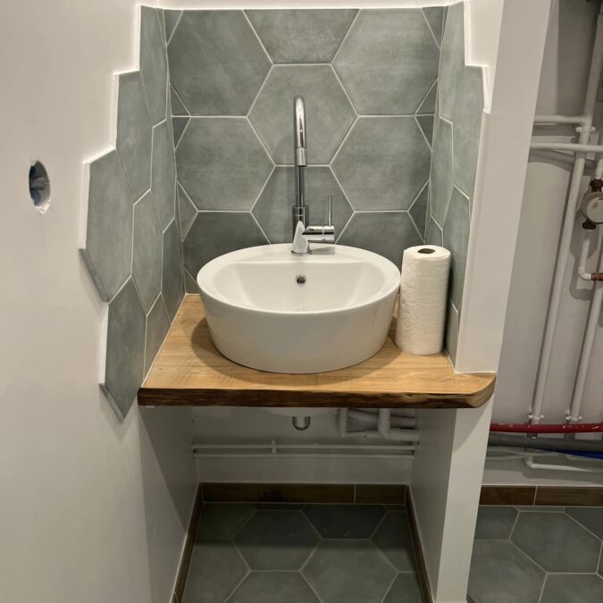 Cr&eacute;ation d&rsquo;une salle de bain et remplacement d&rsquo;un Wc &agrave; Obernai Molsheim 2