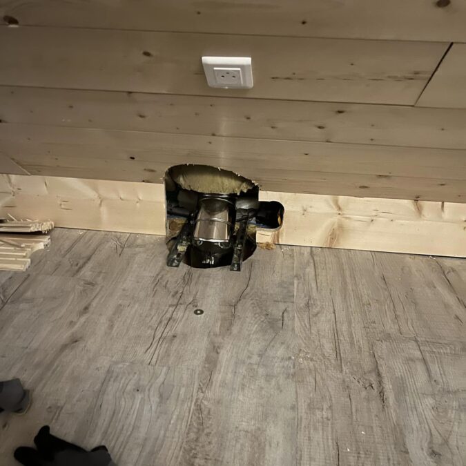 Pose d&rsquo;un p&ocirc;le &agrave; granul&eacute;s Solzaima 12kw avec tubage double parois isol&eacute; &agrave; Voellerdingen Freyming-Merlebach 2