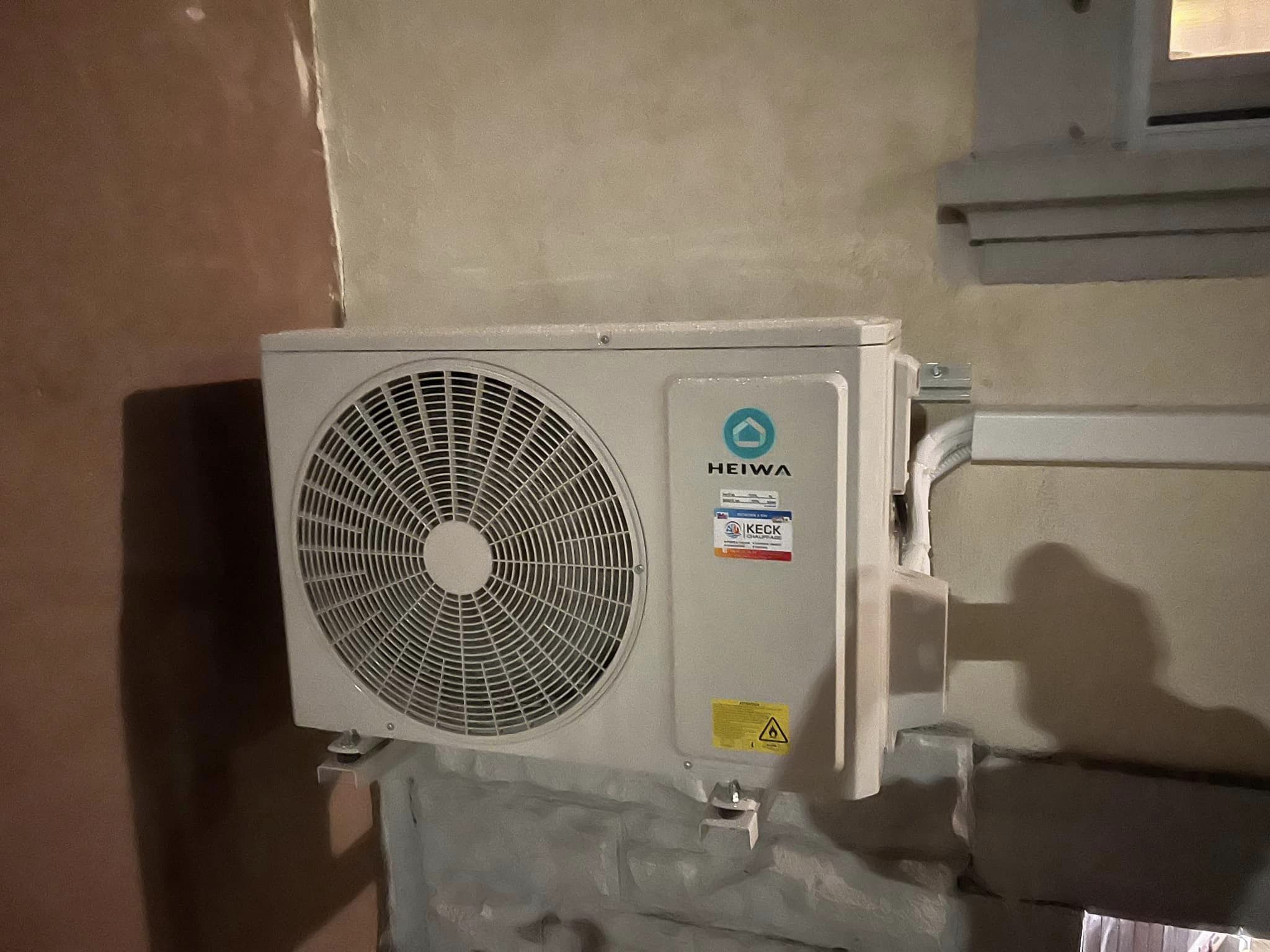 Installation d&rsquo;une PAC air/air de la marque HEIWA &agrave; Weislingen Creutzwald