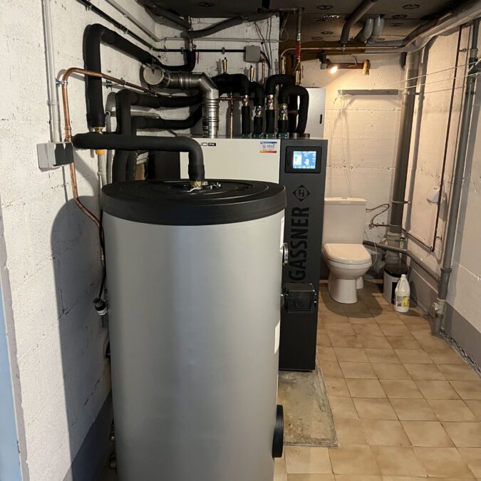 Installation d’une chaudi&egrave;re pellets Hargassner avec Un silo textile en remplacement d’une chaudi&egrave;re fioul sur Diemeringen Saint-Avold 1