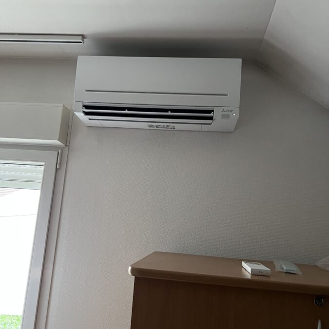 Installation d’une pompe &agrave; chaleur air/air sur Grosbliederstroff Molsheim 1