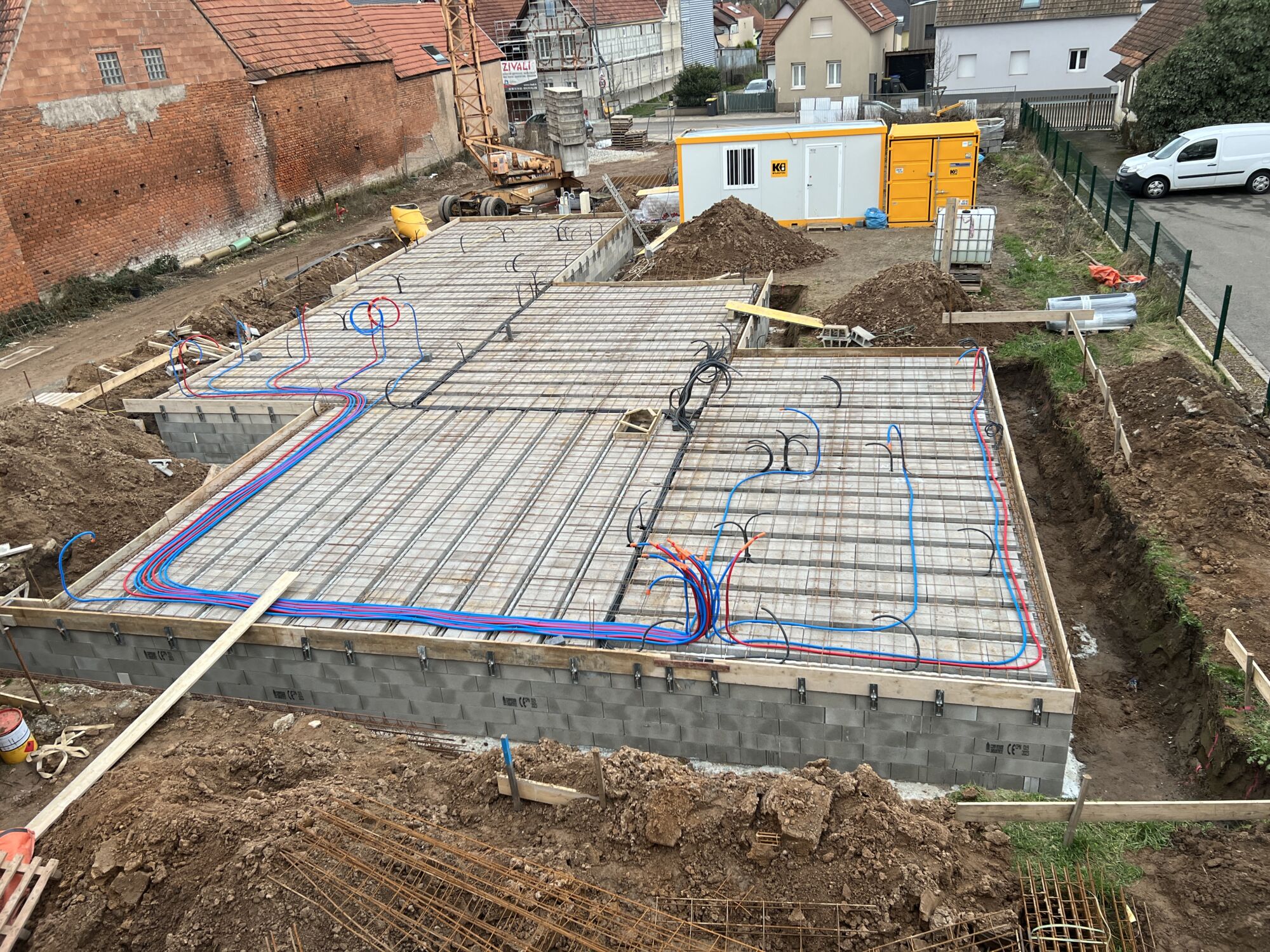 Pose des arriv&eacute;es d&rsquo;eau sanitaire sur une maison neuve &agrave; Geudertheim Sarrebourg