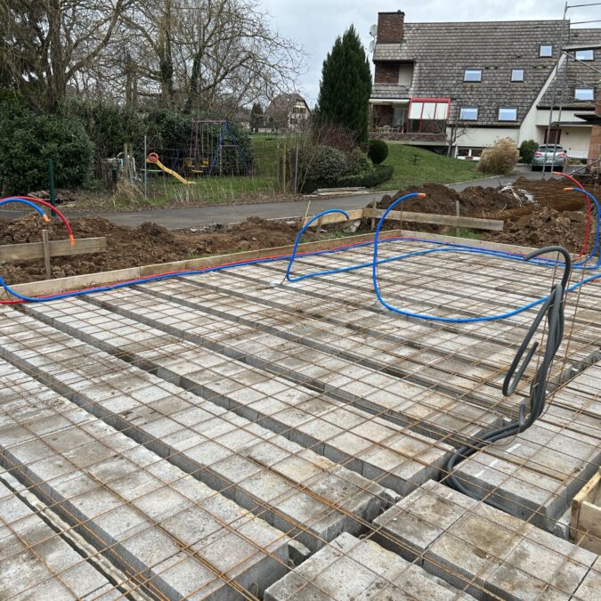 Pose des arriv&eacute;es d&rsquo;eau sanitaire sur une maison neuve &agrave; Geudertheim Haguenau 2