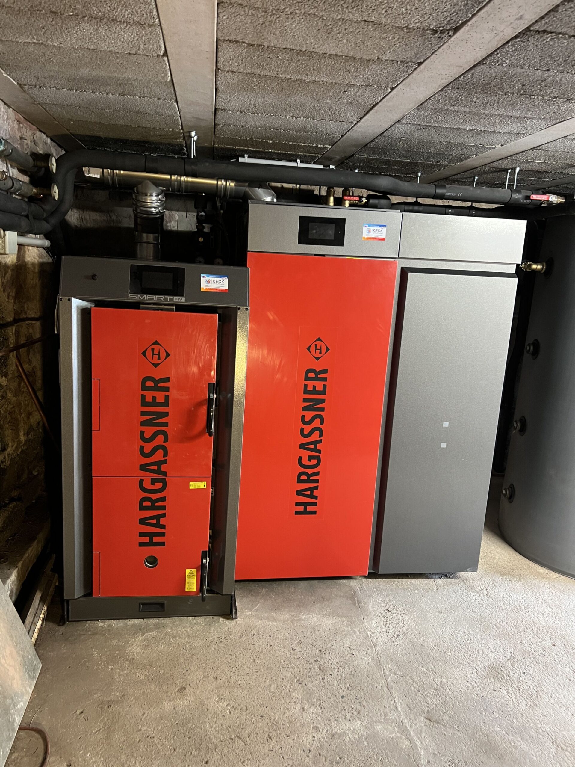 Installation d&rsquo;une chaudiere mixte bois granul&eacute;s Hargassner avec production ecs en remplacement d&rsquo;une chaudi&egrave;re fioul &agrave; Frohmuhl Brumath